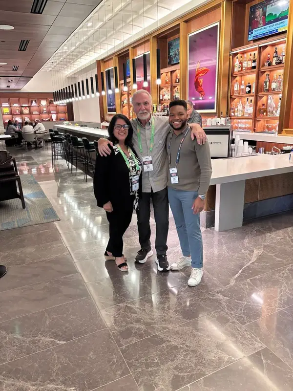 With franchise owner clients at the convention